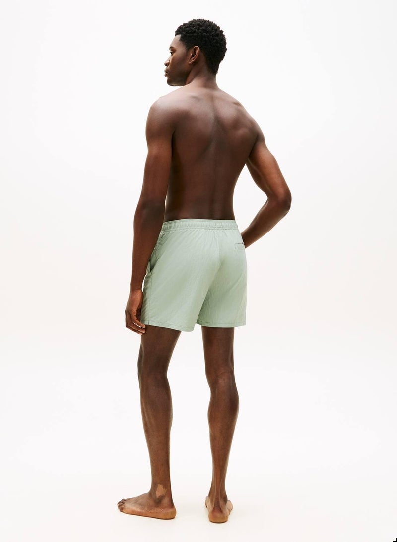 TOMMY HILFIGER Original Logo Mid Length Swim Shorts - Image 3
