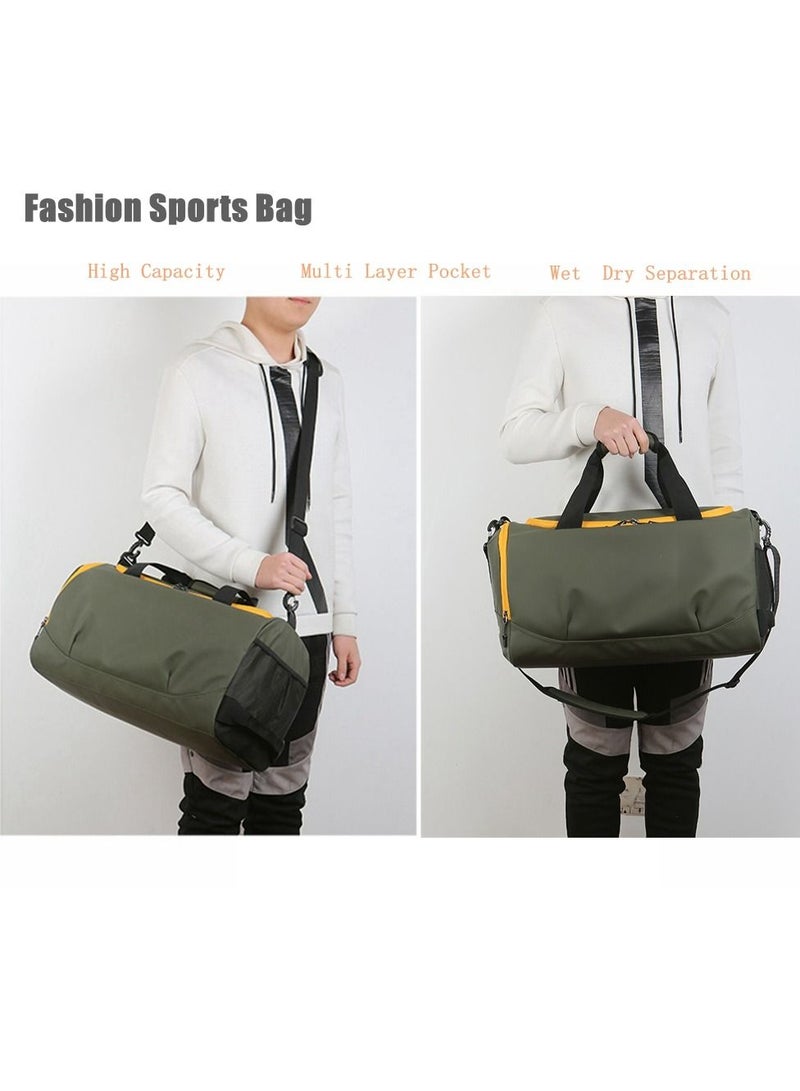 Cool Baby COOLBABY Men's And Women's Travel Duffle Bag Gym Bag With Shoe Compartment Gym Bag With Wet Towel Waterproof Pocket For Travel Outdoor Workout Overnight And Weekend - Image 2