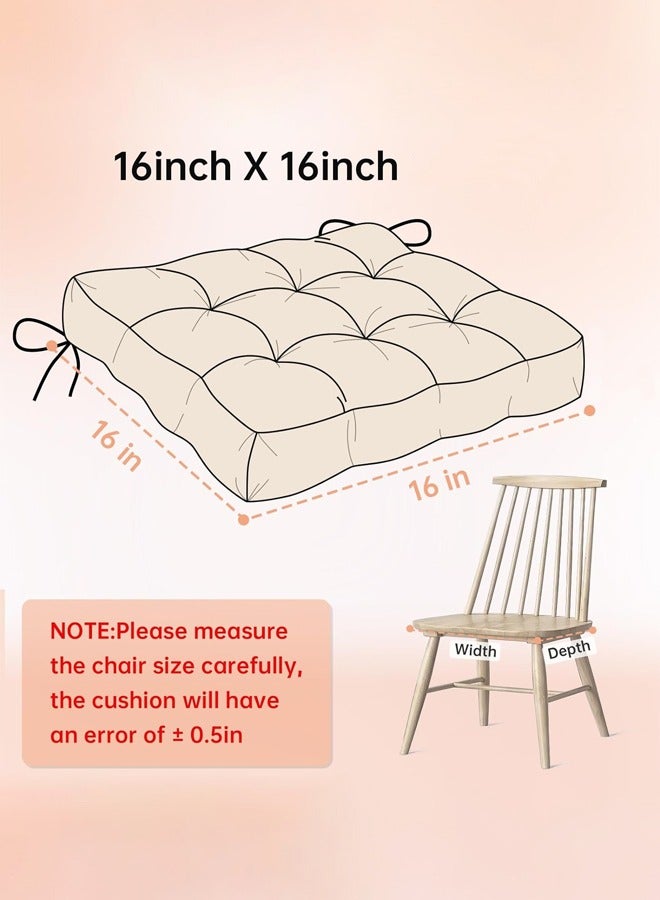Optico Thicken Chair Cushion, Solid Chair Seat Cushion Chair Pad Pillow Seat Soft Tatami Floor Cushion for Yoga Meditation Living Room Balcony Office Outdoor Meditation Cushion Reading Cushion Pad - Image 2