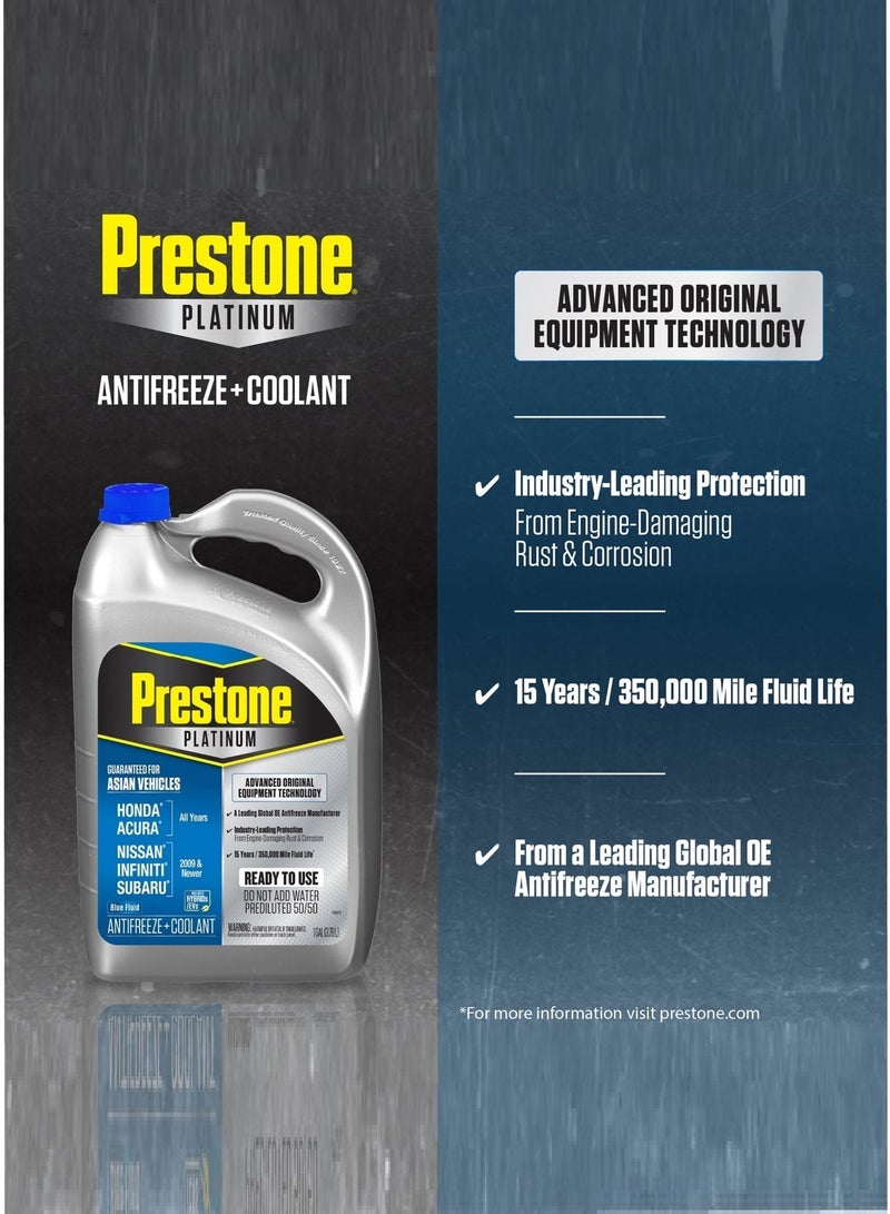 Prestone Max Blue Coolant – Compatible with Honda, Acura, Nissan, Infiniti & Subaru – Ready to Use, Long-Life Protection  – Original Made in USA - Image 5