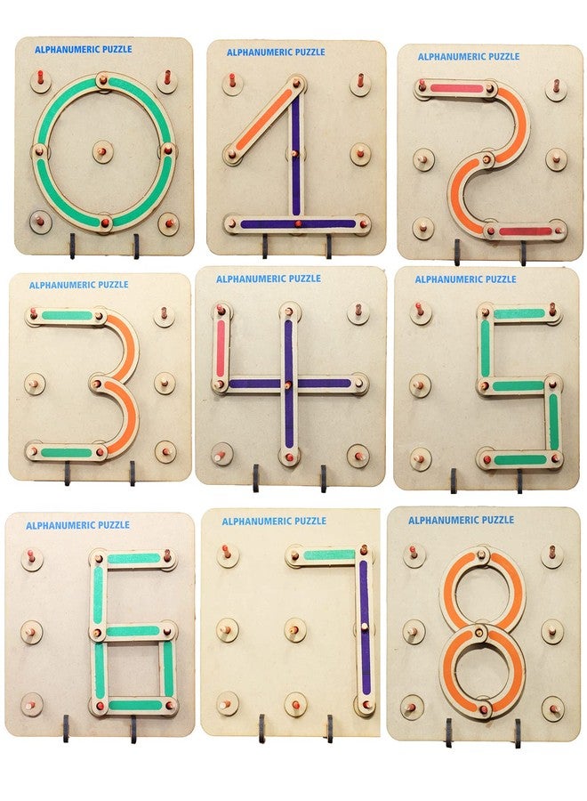 JVM Wooden Alphabets Puzzle Toys for Kids 3 4 5 Years | 28 Piece Wooden Construction Puzzles Board | Great Tool for Teaching Letters, Numbers & Common Shapes - Image 2