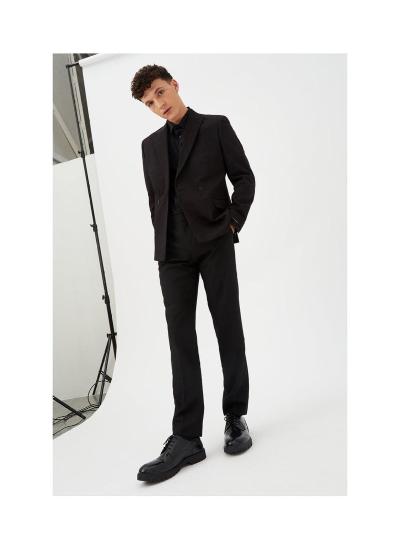 BURTON - Double Breasted Cotton Blazer - Image 1