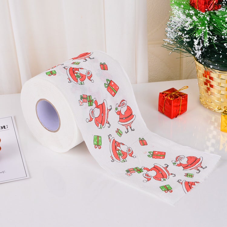 Printing Toilet Paper Color Printing Roll Paper Creative Christmas Roll Paper Printing Advertising Logo Toilet Paper - Image 3