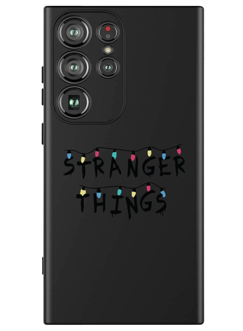 Theodor غلاف سليم واقي من السليكون السائل مع حماية كاملة للجسم مقاوم للخدش وصدمات لهاتف سامسونج جالكسي S24 ألترا (أسود) - أشياء غريبة - Image 1