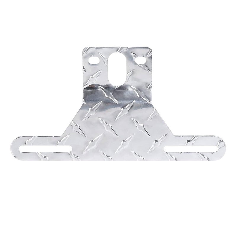 Aluminum Trailer License Plate Light Bracket Vehicle HeavyDuty Bracket Holder with Light Mount Hole Metal Car Tag Frame Plate Holder Universal for Trucks Trailers Cars Boats Silver