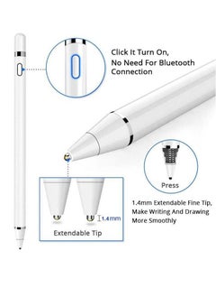 Houmt Active Stylus Pens for Touch Screens Digital Stylish Pen Pencil Rechargeable Compatible with iOS And Android Touch Screens Most Capacitive Touch Screens  - Image 2