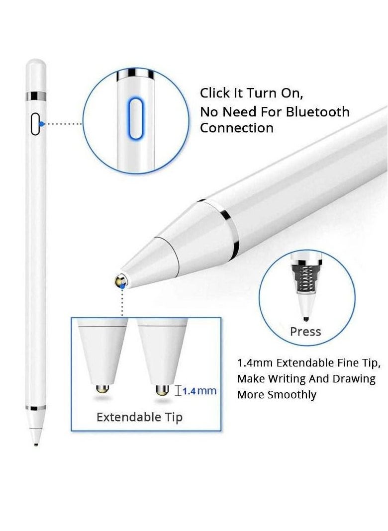 Houmt Active Stylus Pens for Touch Screens Digital Stylish Pen Pencil Rechargeable Compatible with iOS And Android Touch Screens Most Capacitive Touch Screens  - Image 2