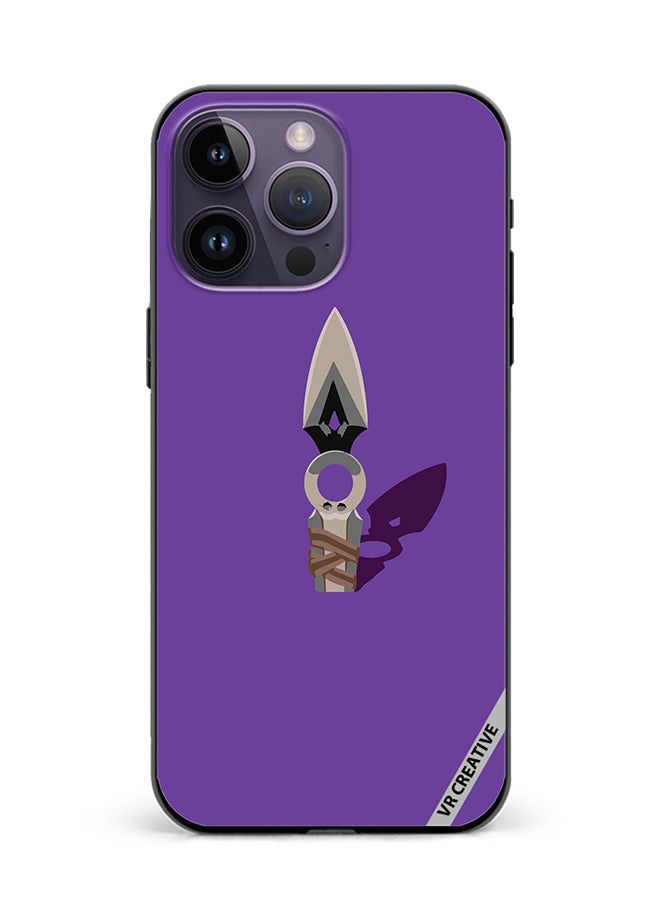 VR CREATIVE Protective Case Cover For Apple iPhone 16 Pro Jett Knife Valorant Design Multicolour - Image 1