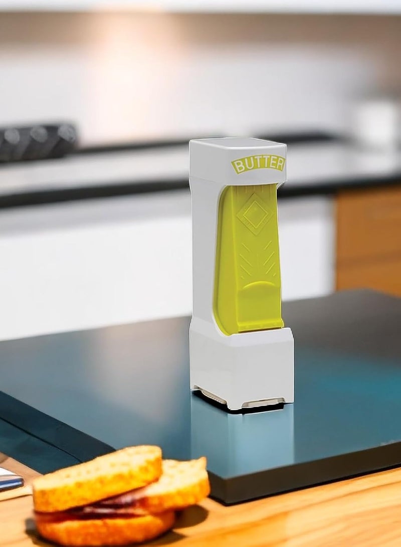 er Cutter - Stainless Steel Hand Held er Cutter Slicer, er Slicer Dispenser er for Making Bread, Cakes, Cookies (Yellow) - Image 5