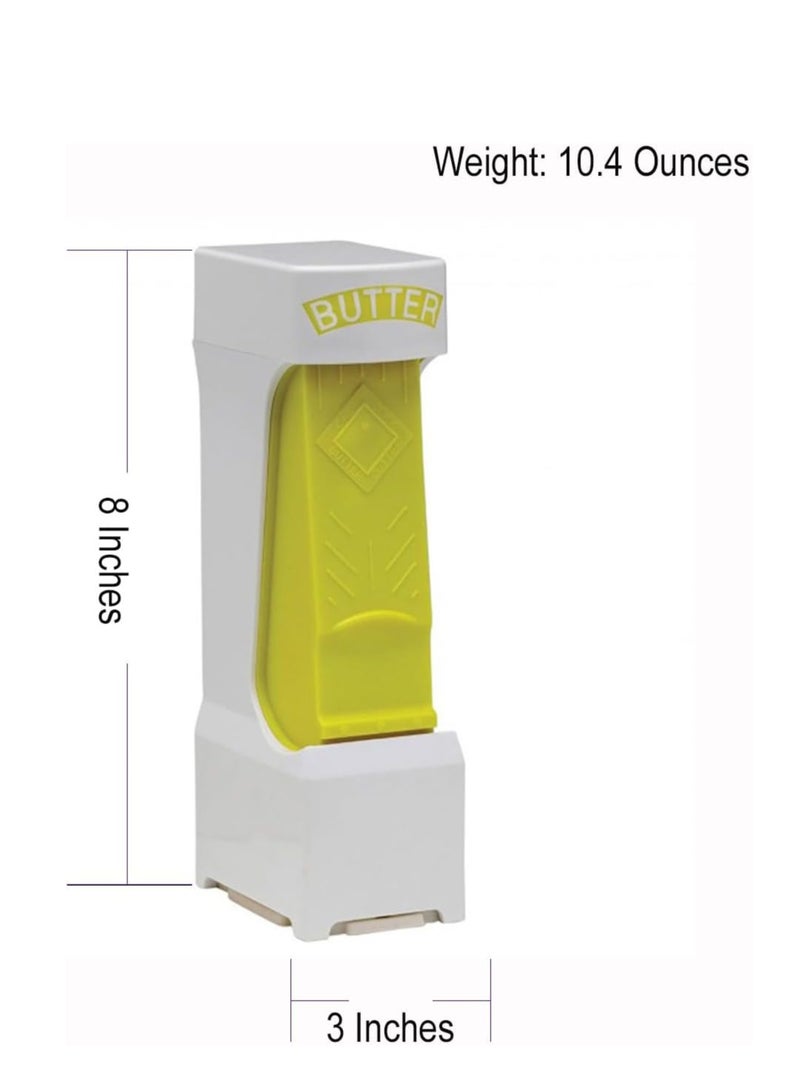 er Cutter - Stainless Steel Hand Held er Cutter Slicer, er Slicer Dispenser er for Making Bread, Cakes, Cookies (Yellow) - Image 3