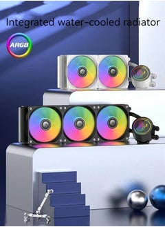 M MIAOYAN New ARGB360 all-in-one CPU water cooling radiator desktop computer silent water cooling fan  - Image 2
