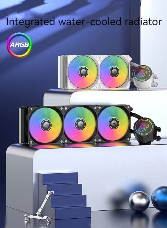 M MIAOYAN New ARGB360 all-in-one CPU water cooling radiator desktop computer silent water cooling fan  - Image 2