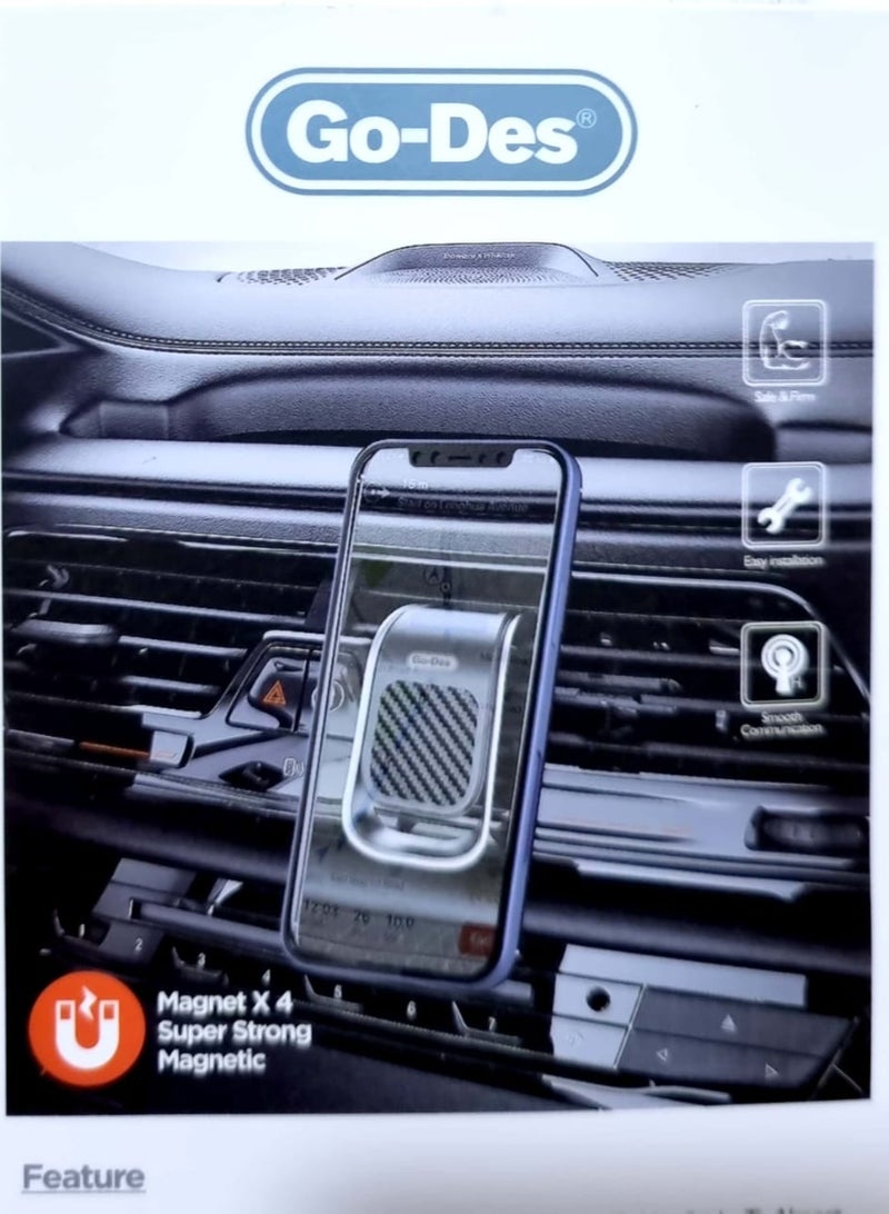 GO-DES L-SHAPED MGNETIC CAR PHONE HOLDER - Image 2