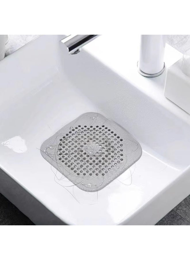 2 Pcs Silicone Shower Drain Hair Catcher Water Trap Sink Bathtub Strainer Plug Filter - Image 3