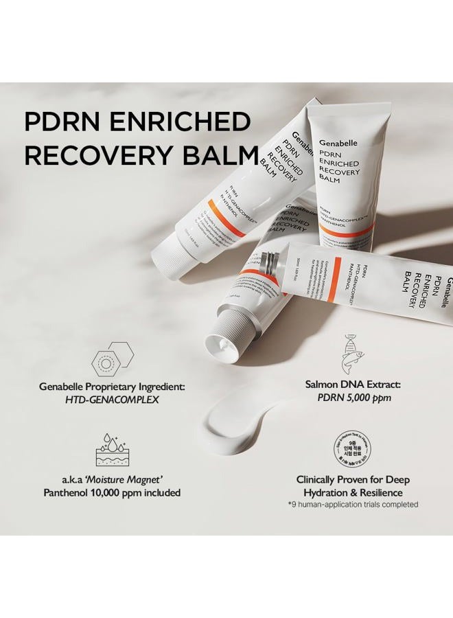 Genabelle PDRN Enriched Recovery Balm –5,000 ppm PDRN & 10,000 ppm Panthenol Soothing Repair Cream for Sensitive Skin, Hydration & Barrier Strengthening, Glass Skin, Korean Skincare-50ml (1.69 fl.oz) - Image 2
