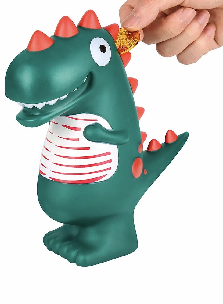 SYOSI gy Bank Dinosaur Money Boxes Coin Savings Tin, Personalised Jar Decoration for Kids and Adult Birthday Children's Day Gift - Image 1
