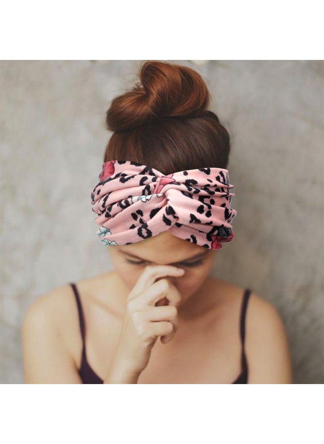 DRESHOW DRESHOW 4 Pack Turban Headbands for Women Wide Vintage Head Wraps Knotted Cute Hair Band Accessories  - Image 4