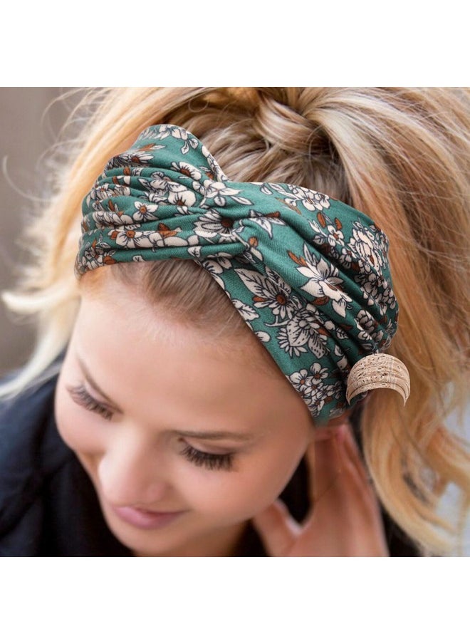 DRESHOW DRESHOW 4 Pack Turban Headbands for Women Wide Vintage Head Wraps Knotted Cute Hair Band Accessories  - Image 3