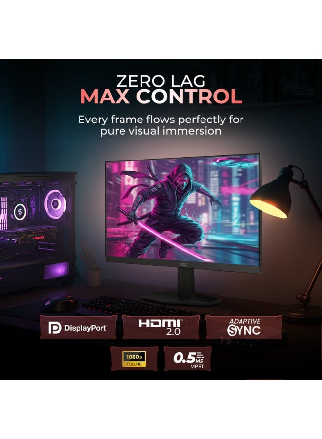 اي او سي 24 Inch Fast IPS Gaming Monitor | FHD | 180Hz | 0.5ms MPRT | NVIDIA G-SYNC Compatible | HDR | Shadow Control | Dial Point | Low Blue Mode | Flicker-Free I 24G50F 24-FHD-180hz - Image 3