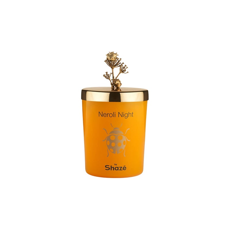Shaze Neroli night Scented Glass Candles Home Wax Scented Glass Candles Aroma Decoration Candles Gift for Home Dcor Lemon Bergamot Orange Basil Orange Blossom Neroli - Image 2