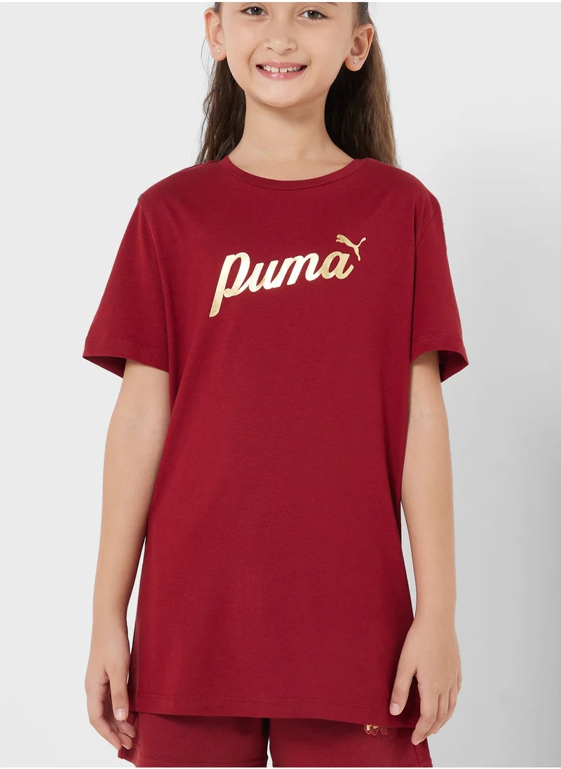 PUMA Youth Essential Script T-Shirt