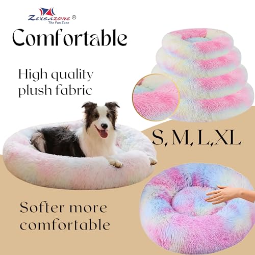 ZEXSAZONE Summer Round Donut Comfortable Washable Both Side usable Pet Bed I Dog Bed I Cat Bed I Puppy Bed for Dogs, Cats and Puppies Sizes for Small, Medium, Golden Retriever, Beagle, Big Size Dog - Image 3