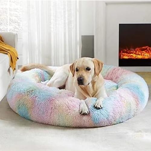 ZEXSAZONE Summer Round Donut Comfortable Washable Both Side usable Pet Bed I Dog Bed I Cat Bed I Puppy Bed for Dogs, Cats and Puppies Sizes for Small, Medium, Golden Retriever, Beagle, Big Size Dog - Image 2