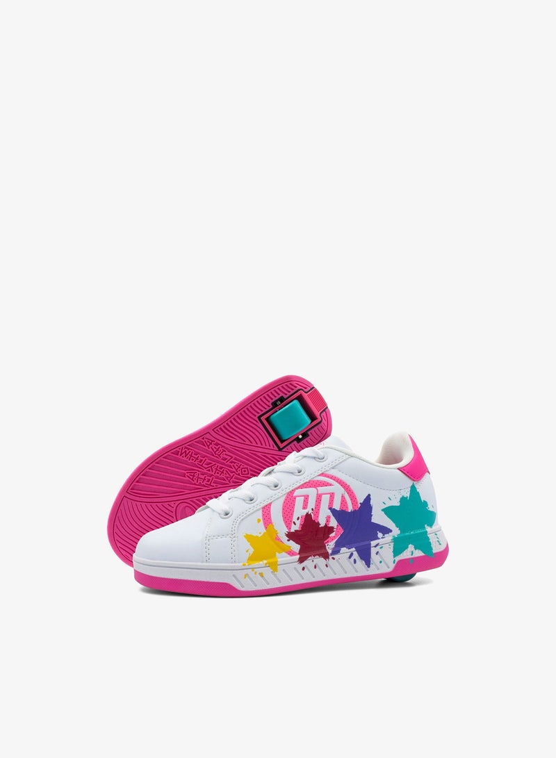 BREEZYROLLERS BREEZY ROLLERS shoes with wheels for children, Roller skates sneakers kids, From children's street shoes to roller skates in a few seconds, Patented click system, Trainers with wheels for girls & boys - Image 1