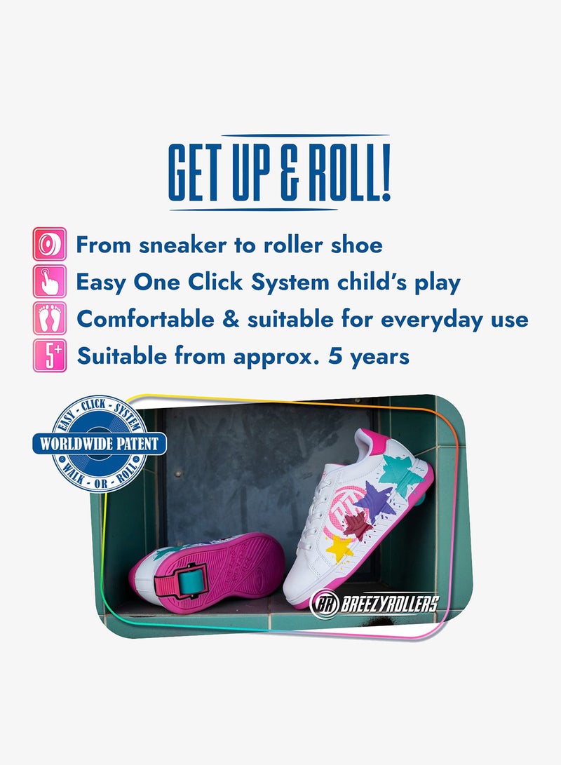 BREEZYROLLERS BREEZY ROLLERS shoes with wheels for children, Roller skates sneakers kids, From children's street shoes to roller skates in a few seconds, Patented click system, Trainers with wheels for girls & boys - Image 2