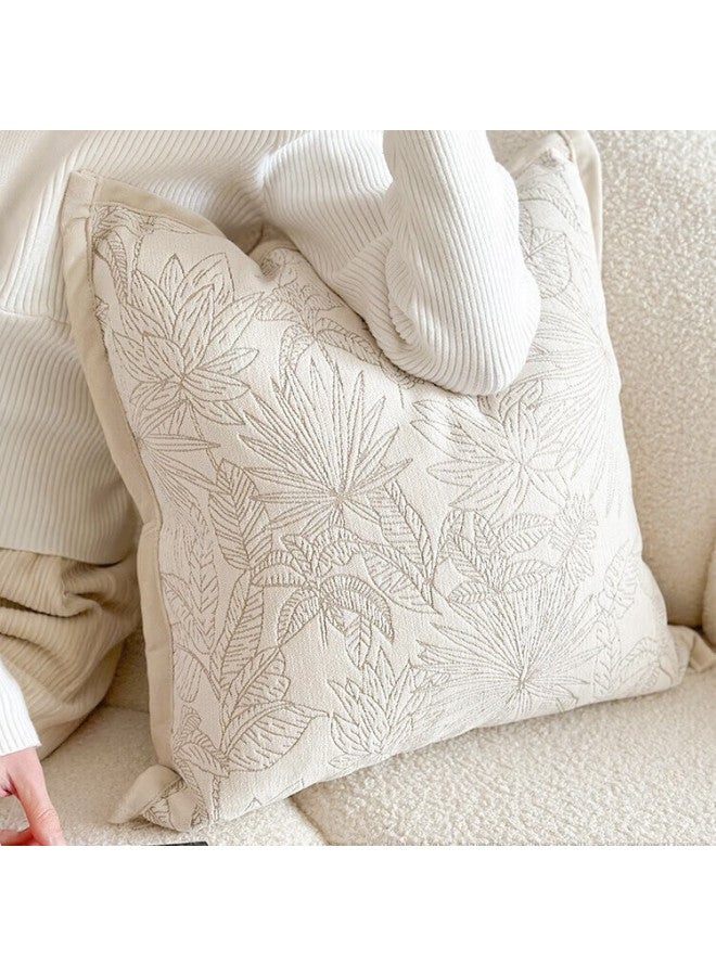 Fanyejia Cream-colored Sofa Cushion Cover, Living Room Decorative Pillowcase, Bedside Backrest Cover, Plush Pillowcase For Bed - Image 1