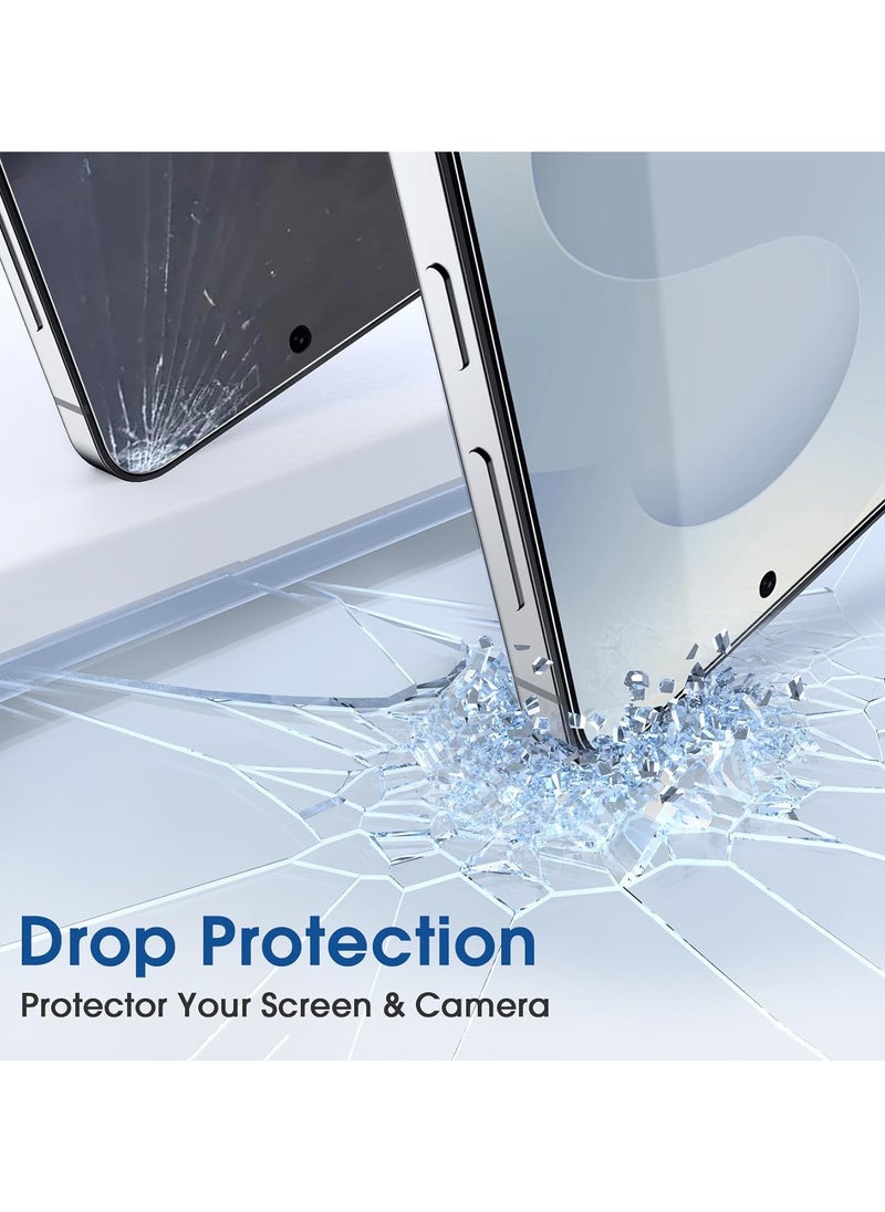 Amfilm - amFilm OneTouch & cam for Samsung Galaxy S25+ S25 Plus 2025 6.7 Screen Protector Tempered Glass (2+2 Pack) Case Friendly New - transparent - Image 1