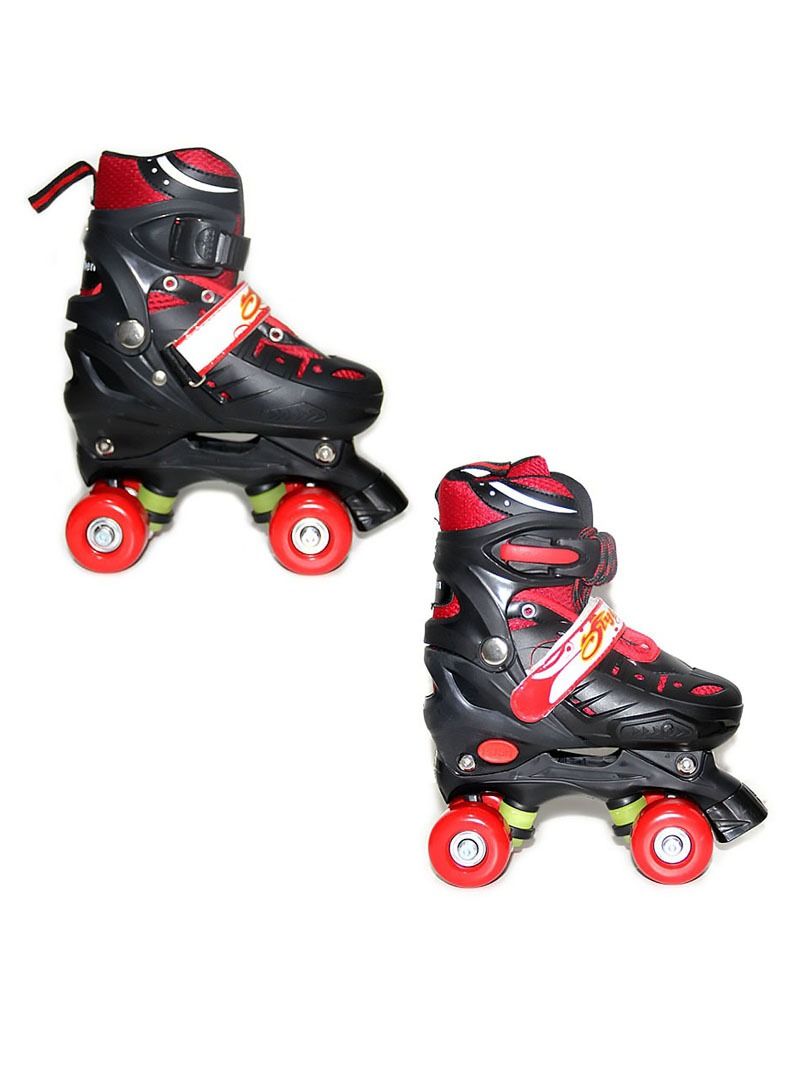 AGD Kids Unisex Four Wheel Roller Skating Shoes With Helmet And Knee Guards S (31-34)  cm  - Image 3