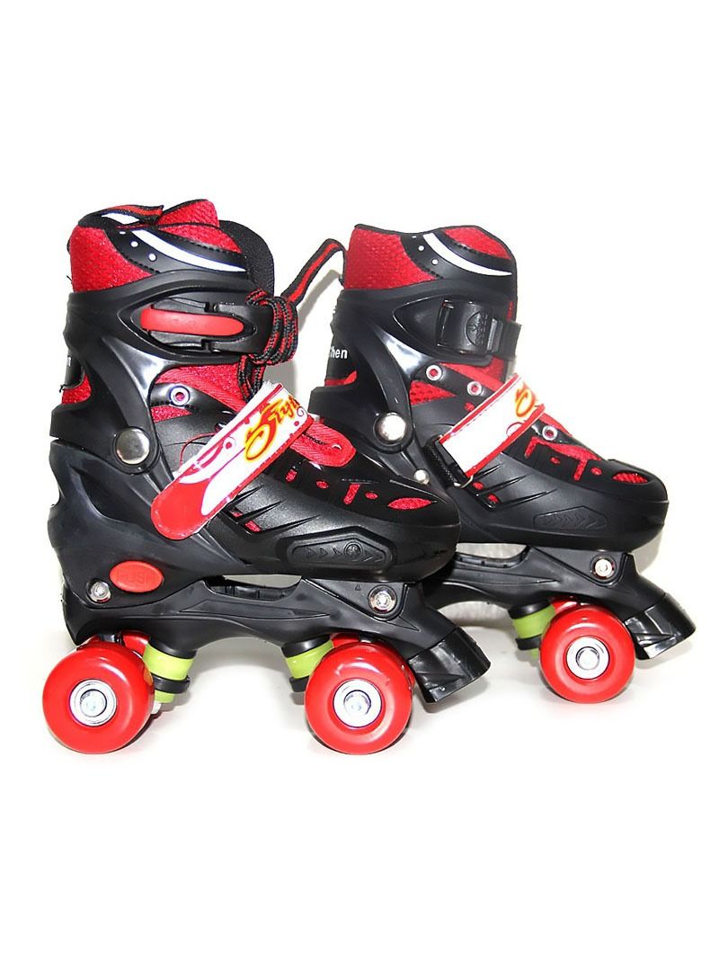 AGD Kids Unisex Four Wheel Roller Skating Shoes With Helmet And Knee Guards S (31-34)  cm  - Image 4