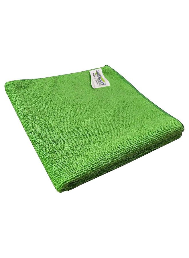 SOFTSPUN Microfiber Baby Hand & Face Wipes 30X30 Cms 1 Piece Towel Set 340 Gsm (Green) Super Soft & Silky For Hand Face And Body Hypoallergenic Sensitive Skin Wipes & Washcloths.  - Image 2