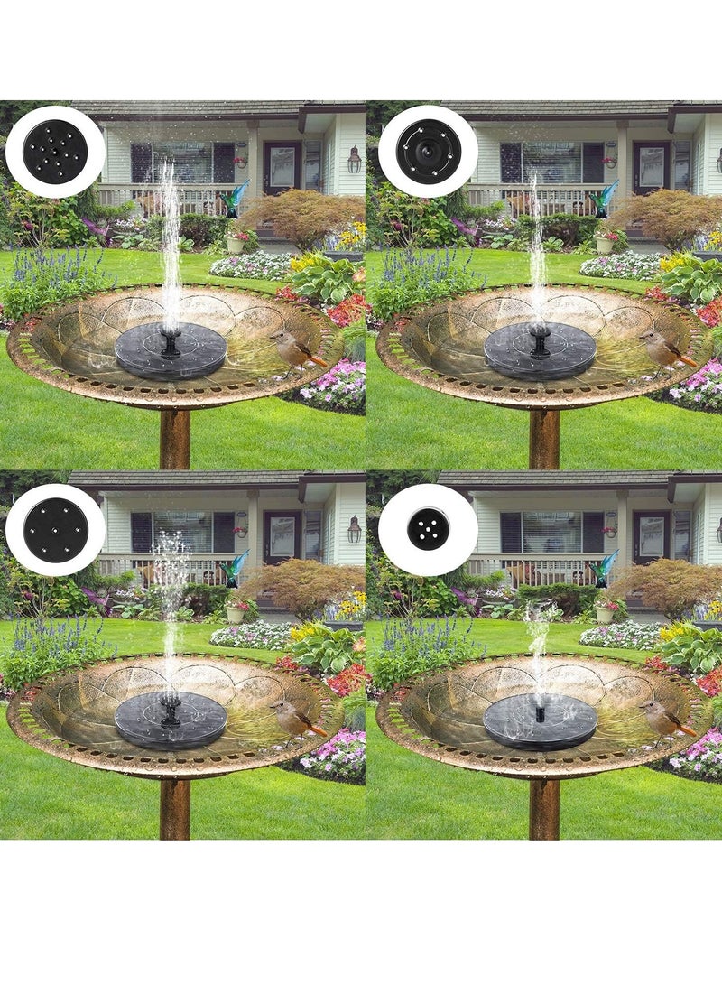 ميكسد مضخة نافورة حمام الطيور بالطاقة الشمسية، مضخة نافورة مياه عائمة تعمل بالطاقة الشمسية لحمام الطيور والحديقة والبركة والمسبح والمسبح الخارجي - Image 5