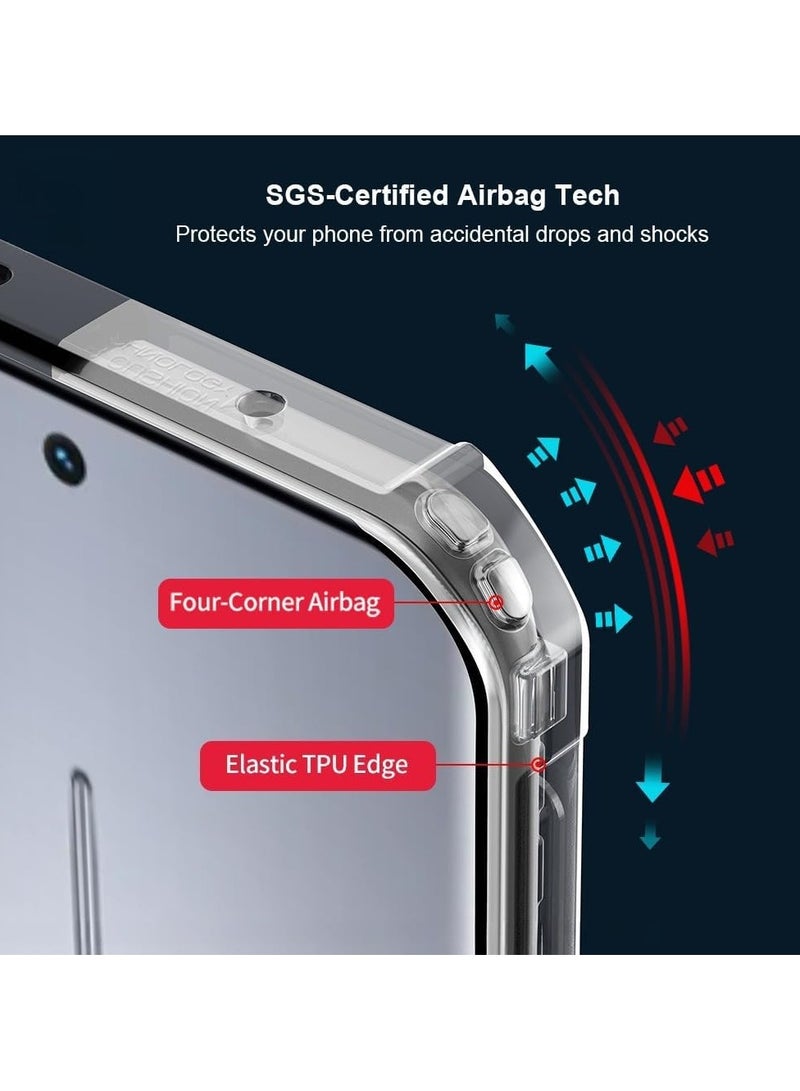 عام غطاء واقي شفاف متوافق مع هاتف Tecno Spark Slim 4G - 【حماية وسادة هوائية】 مقاوم للاصفرار وبصمات الأصابع، غطاء خلفي واقي من مزيج PC+TPU الماص للصدمات - Image 2