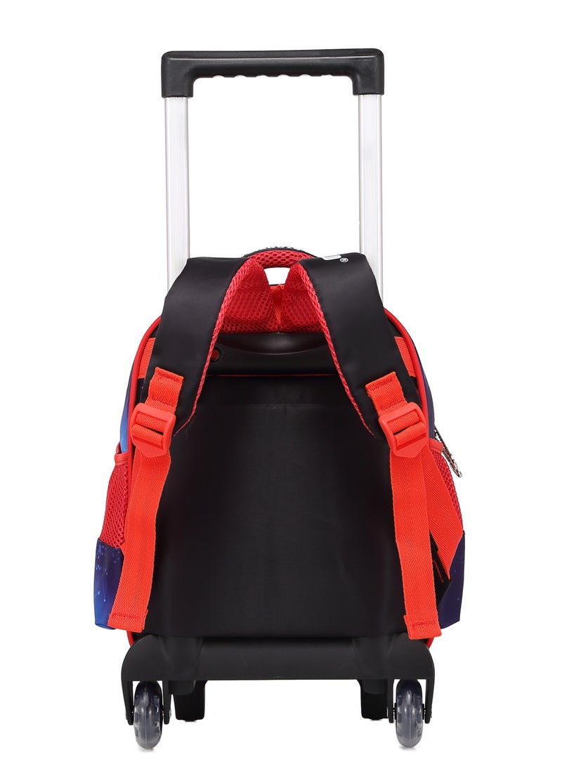 ستارجولد حقيبة ظهر للأطفال 3 قطع للأطفال الأولاد، 1 غداء، 1 صندوق أقلام رصاص و1 حقيبة مع حزام قابل للتعديل للمدرسة 2 عجلات 12 بوصة - Image 4