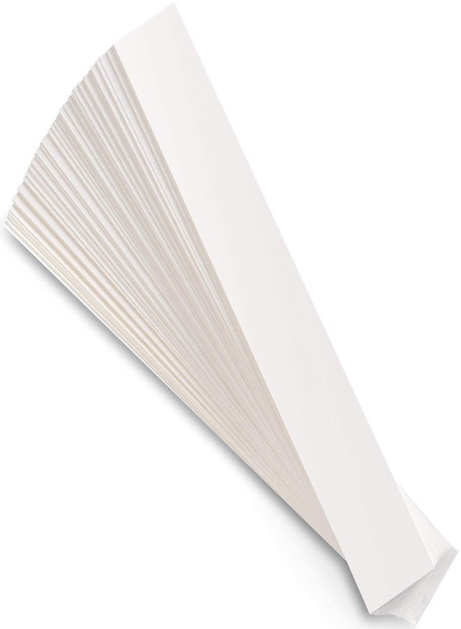 Reskid Unlined Paper Strips - Thick Paper - 80lb Cardstock - 2 x 25 Inches, White, Pack of 100 - Ideal for Classrooms, Offices, or Homes - Image 1