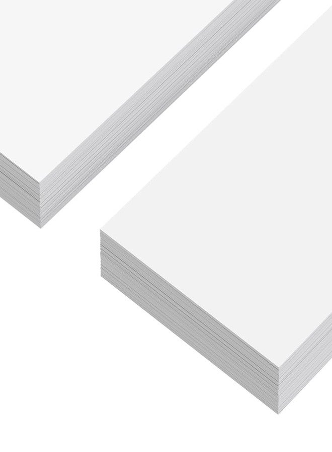 Reskid Unlined Paper Strips - Thick Paper - 80lb Cardstock - 2 x 25 Inches, White, Pack of 100 - Ideal for Classrooms, Offices, or Homes - Image 3