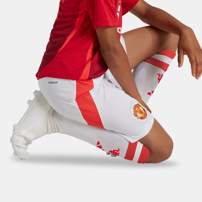 Adidas Kids' Manchester United 24/25 Home Replica Football Shorts - Image 4
