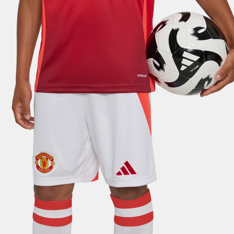 Adidas Kids' Manchester United 24/25 Home Replica Football Shorts - Image 5