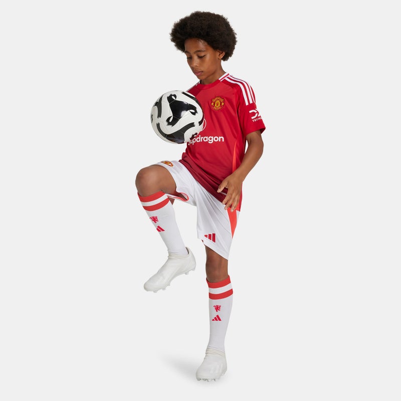 Adidas Kids' Manchester United 24/25 Home Replica Football Shorts - Image 3