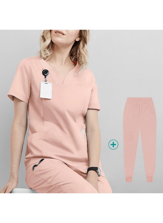NIBEMINENT Short-sleeved Women's Nurse Uniforms Quick-drying Medical Scrub Set Ultra Soft Scrub Suit for Hospital Surgery Dental Clinic - Image 1
