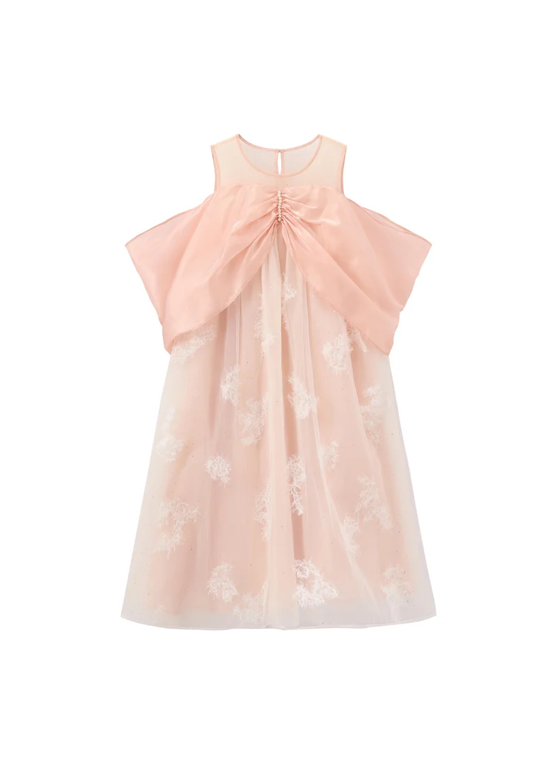 Balabala pale pink Kids Girls Woven one-piece dress for Women | Best Price UAE