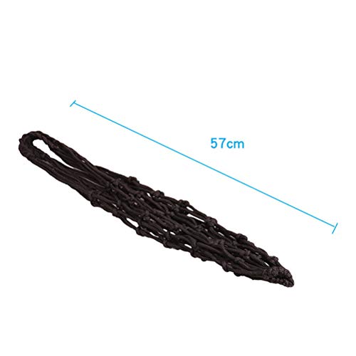 VORCOOL Sports Mesh Equipment Bag Volleyball Basketball Football Soccer Storage Net Bag Ball Carry Mesh for Single Ball (Black) - Image 5