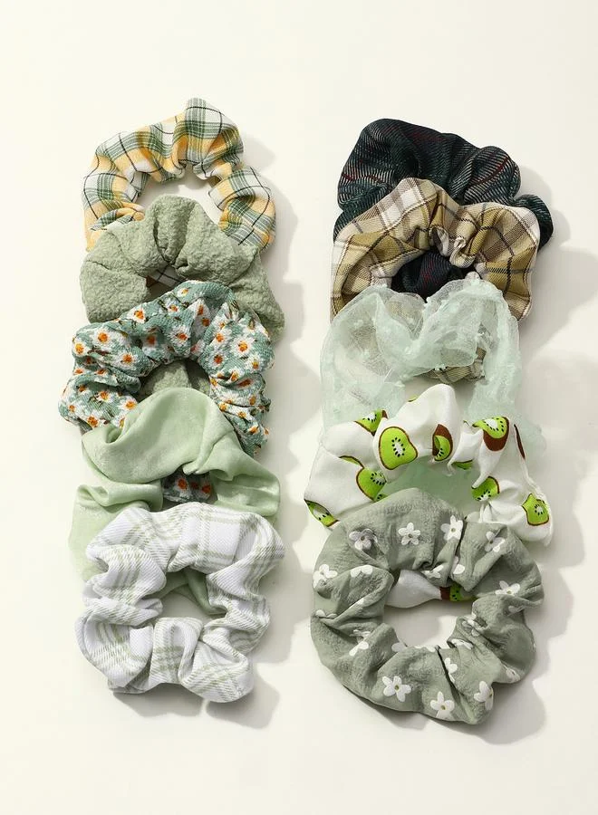 تايك تو مجموعة من 10 ربطات شعر بطبعات