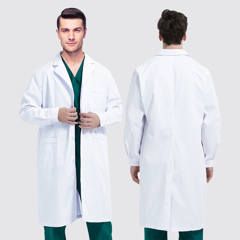 White coat overalls college students lab coat long sleeve short sleeve pharmacy beauty salon male and female doctors nurse clothing manufacturers - Image 4