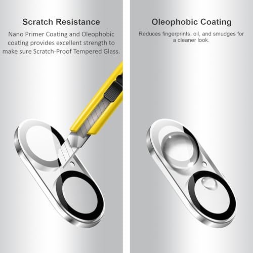 SupCares Premium Camera Lens Protector Tempered Glass Compatible For iPhone 16 and iPhone 16 Plus With Installation Kit | Edge to Edge Coverage | Transparent | Pack of 2 - Image 4