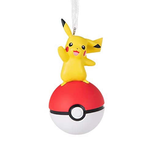 Hallmark Pokémon Pikachu on Poké Ball Christmas Ornament - Image 4