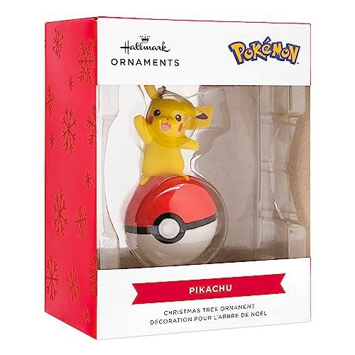 Hallmark Pokémon Pikachu on Poké Ball Christmas Ornament - Image 3